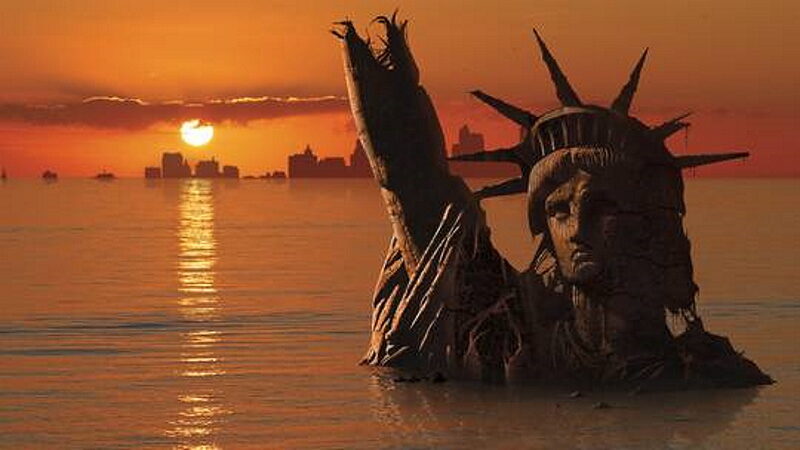 Click to enlarge statue liberty destroyed flood new york city