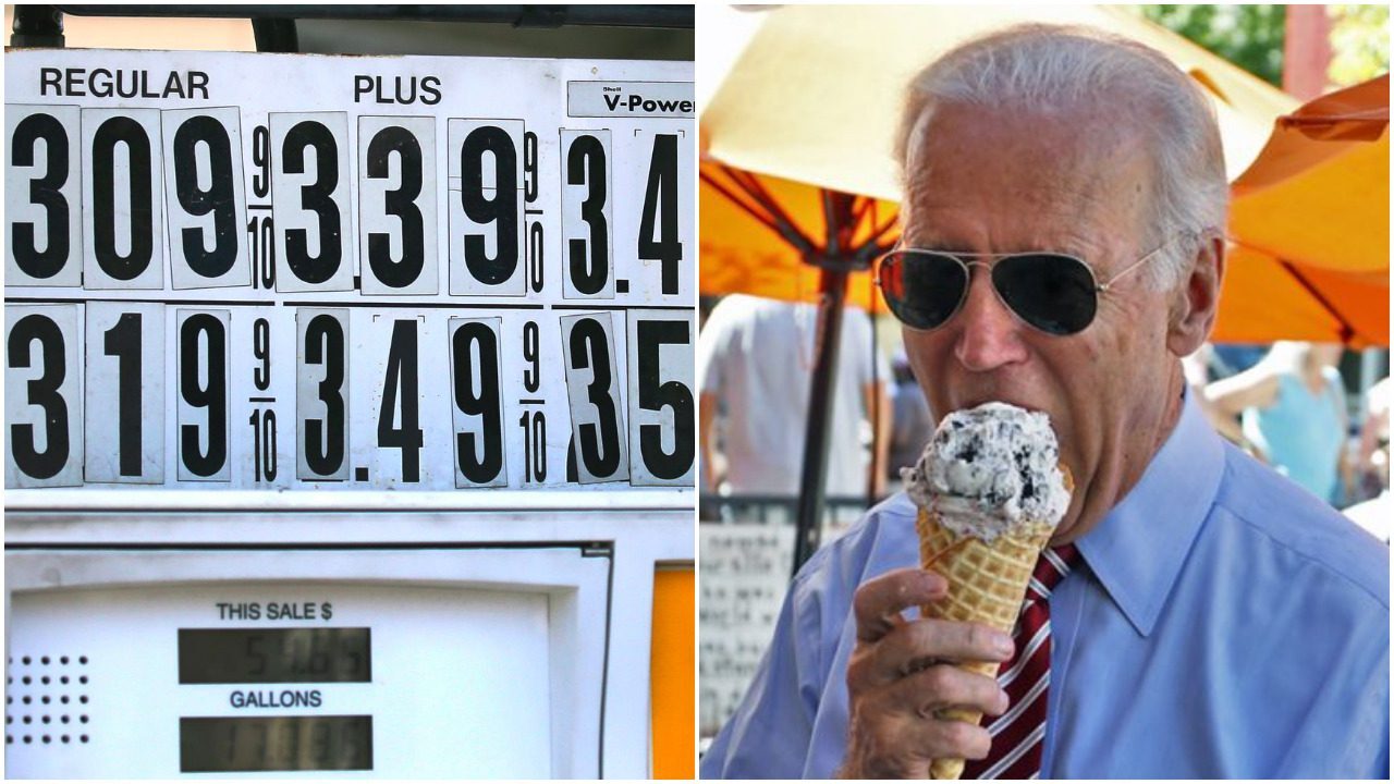 biden ice cream cone gas prices