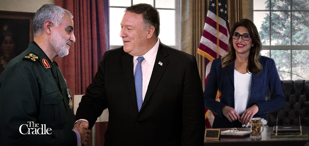 Click to enlarge fake montage soliemani pompeo Sharmine Narwani