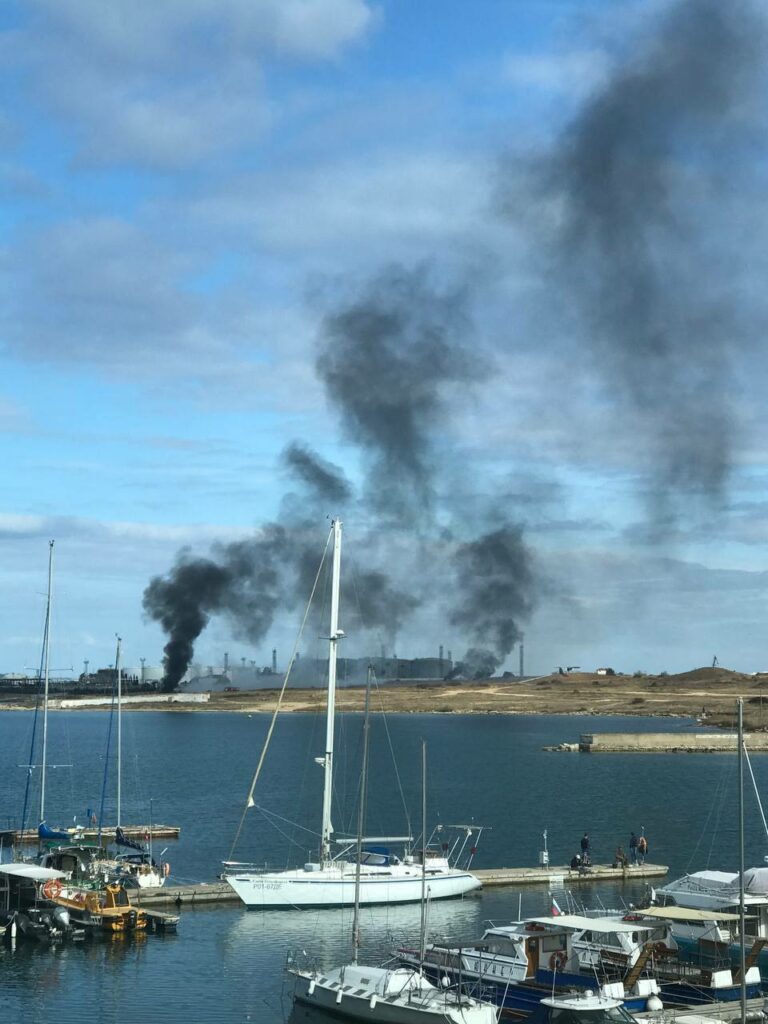 Click to enlarge Ukraine russia drone attack crimea