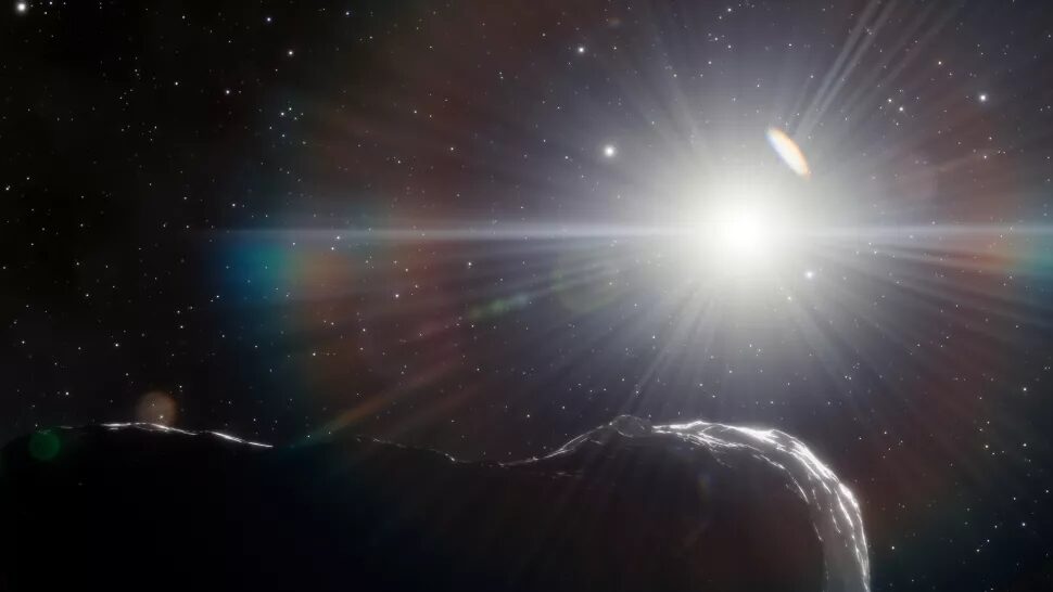 Asteroid behind Sun