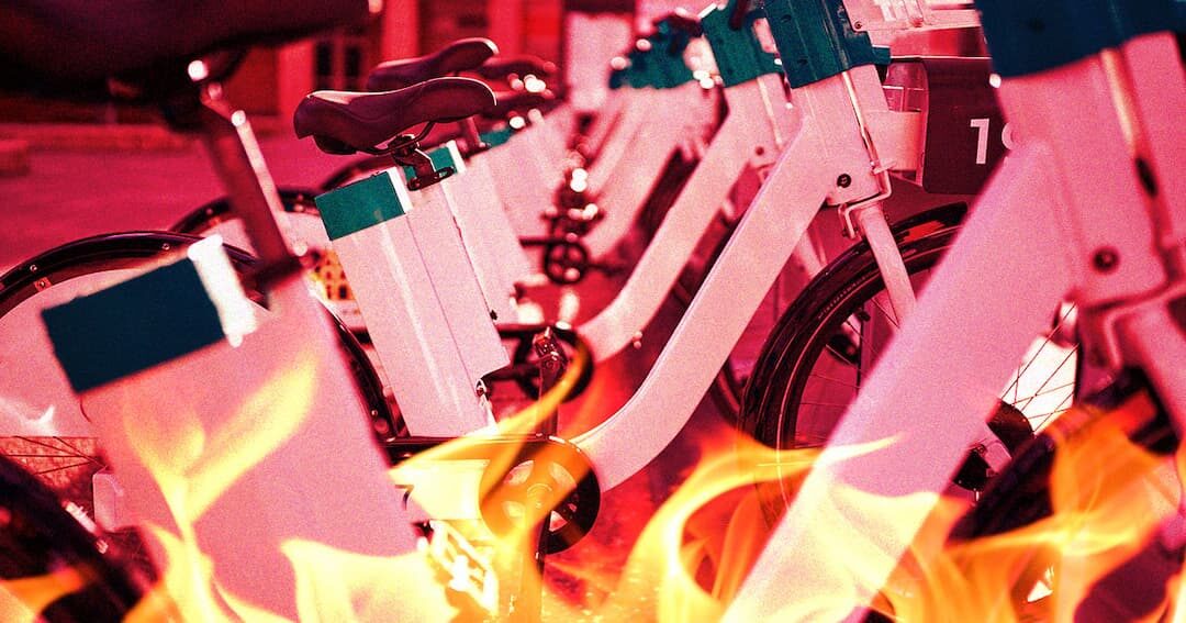 electric bike fire