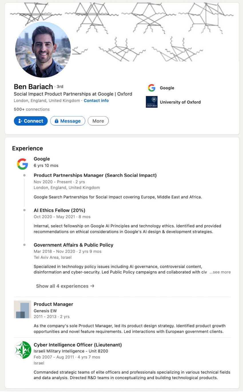 ben bariach israel spy google