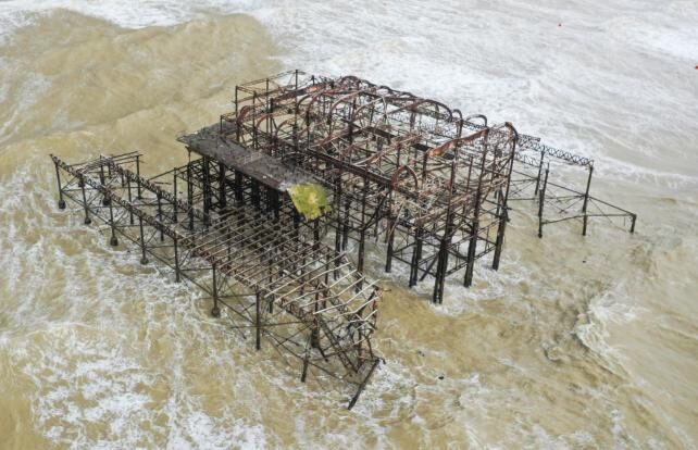 Click to enlarge Drone shot of West Pier in Brighton