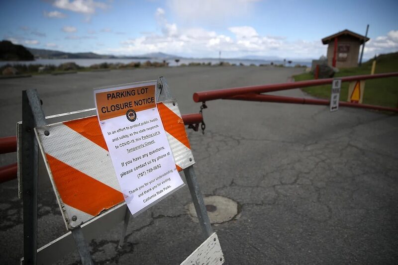 Click to enlarge park closed sign