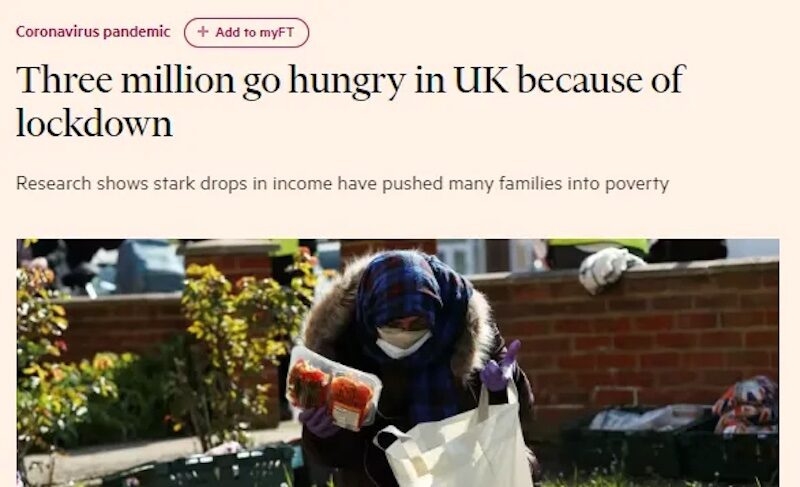 3 million go hungry