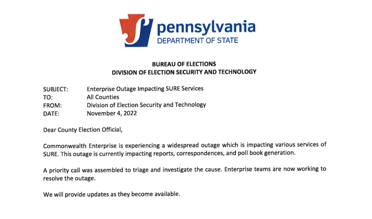 pennsylvania memo