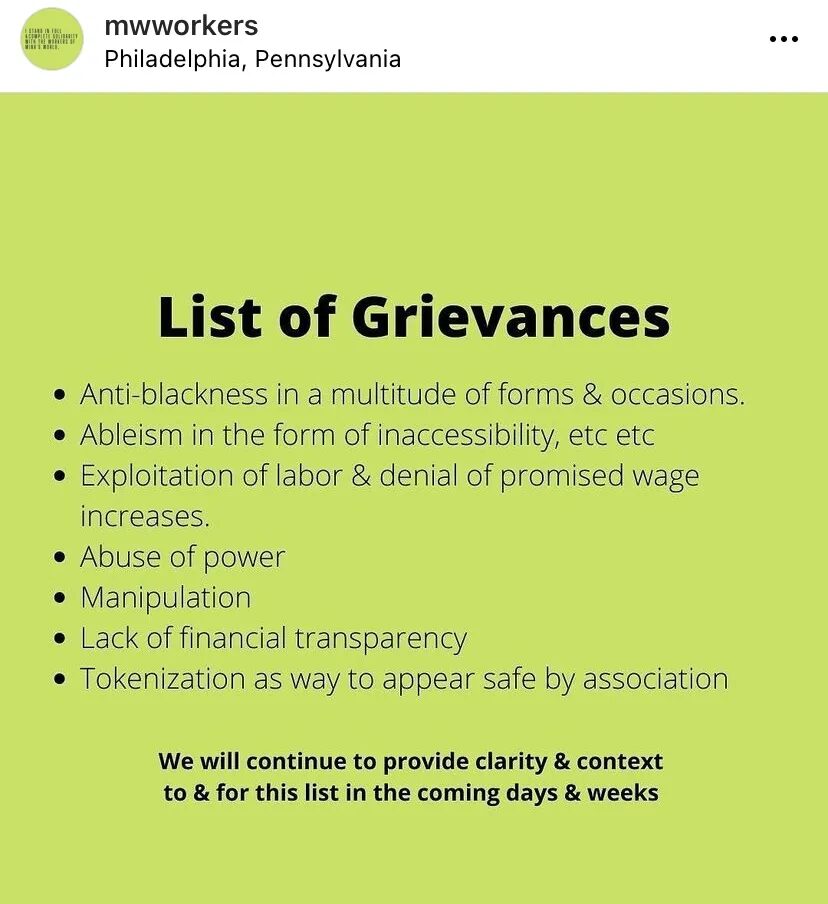 mina cafe worker grievances