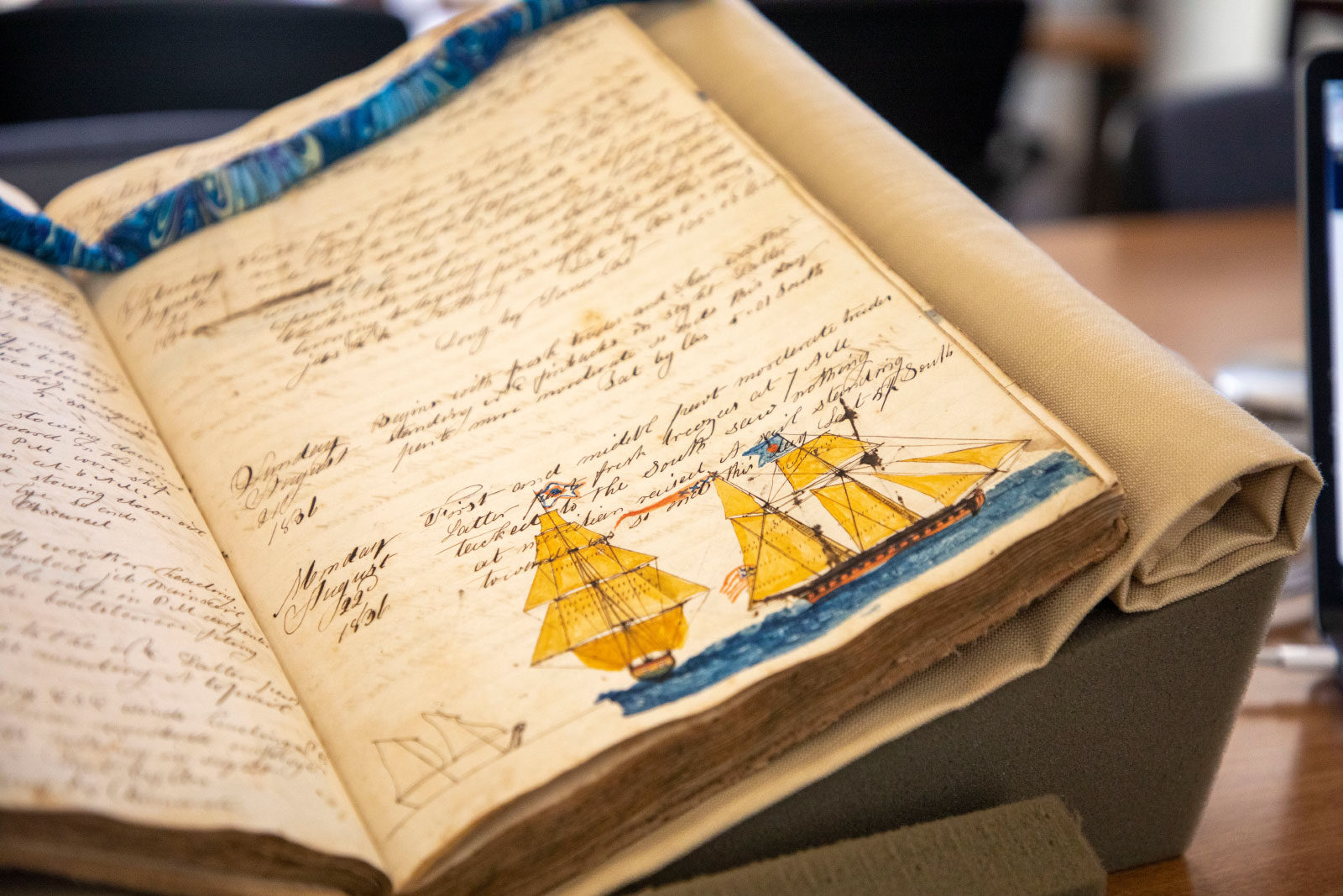 whaling log illustrations