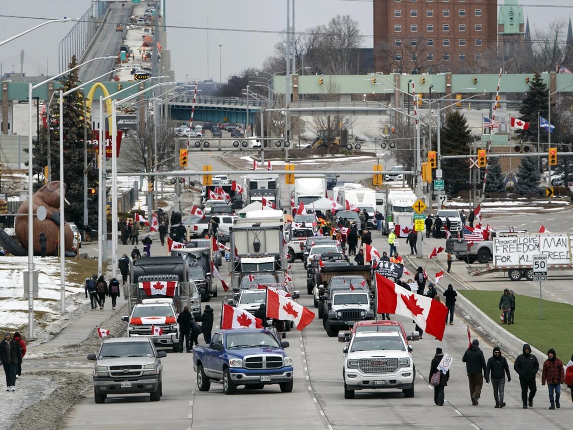 windsor canada protest convoy