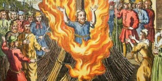 medieval art burning at stake