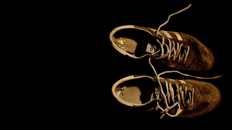 old pair of adidas