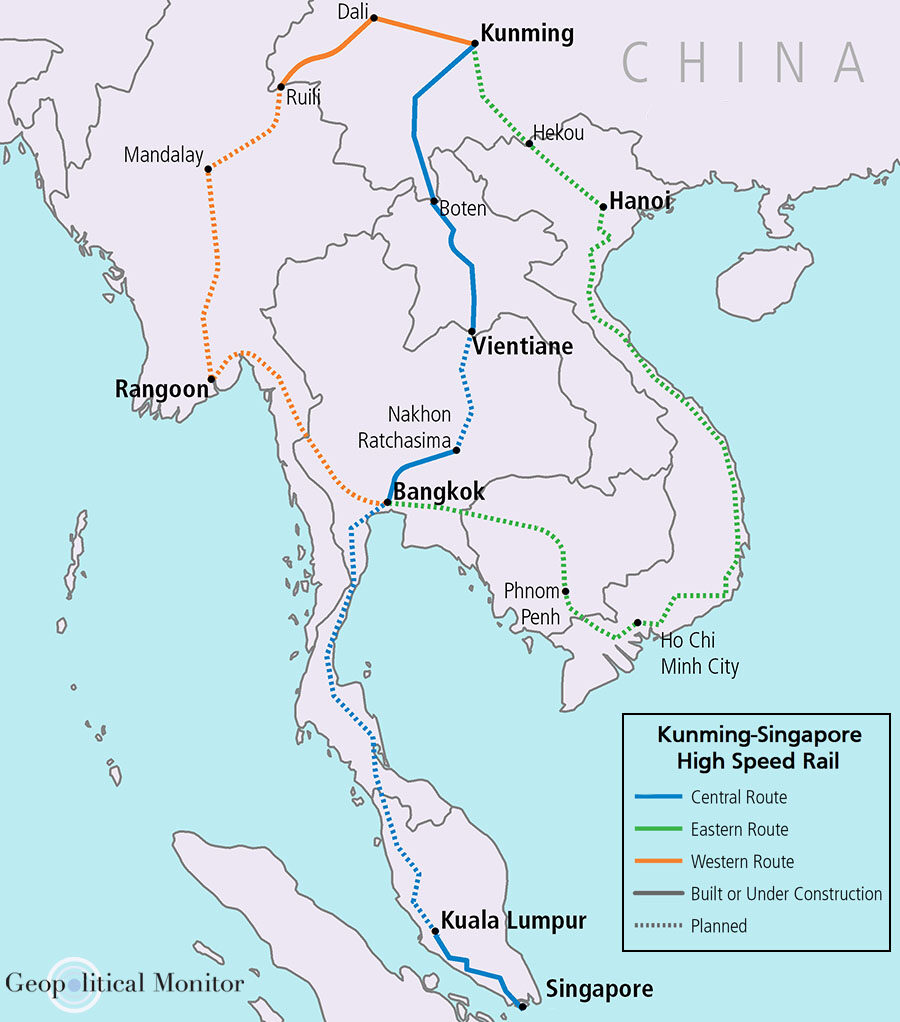 Click to enlarge Kunming-Singapore Hi Speed Rail