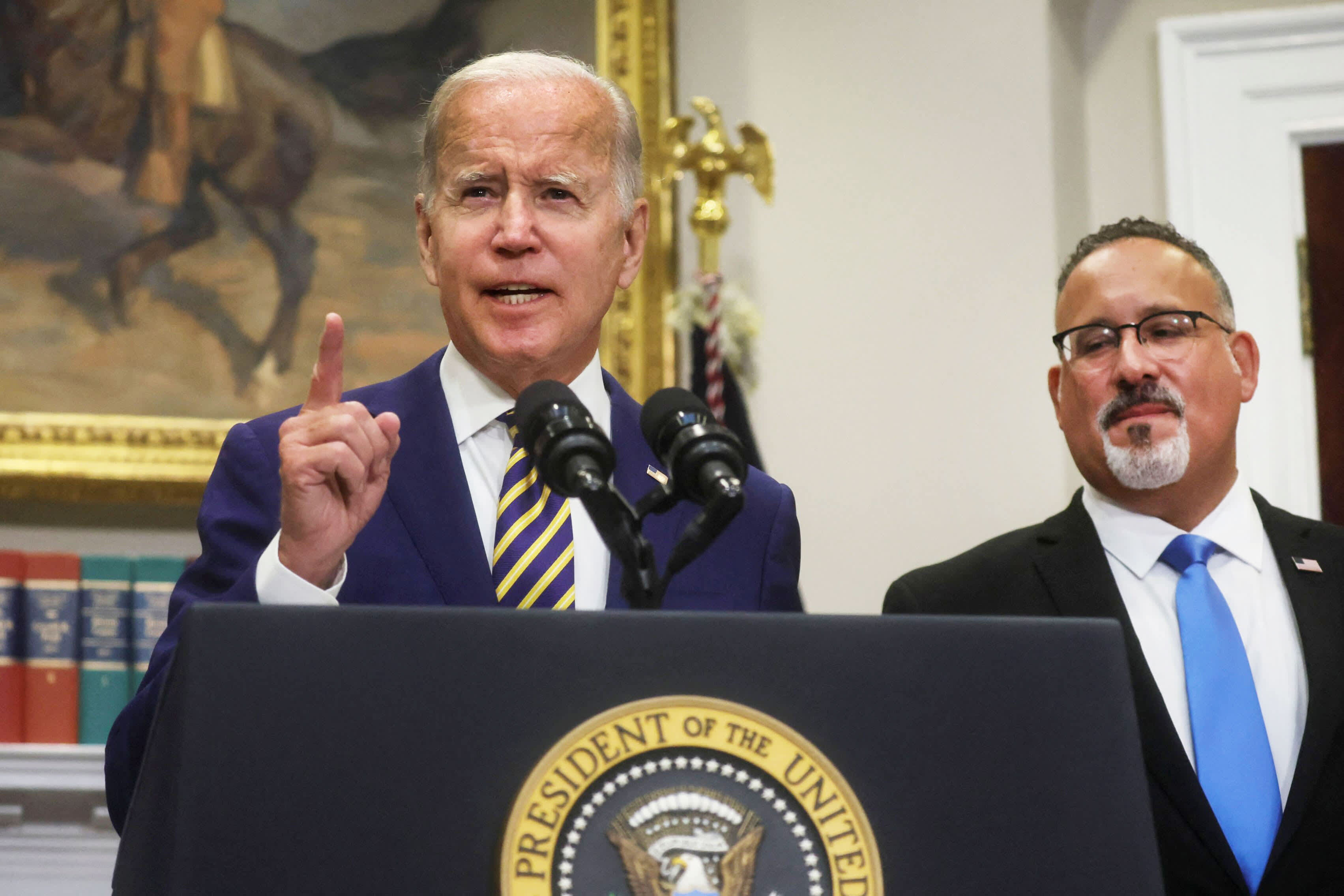 biden student loan forgiveness miguel cardona