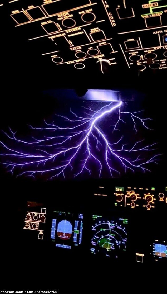 Click to enlarge st elmo's fire airbus hurricane ian
