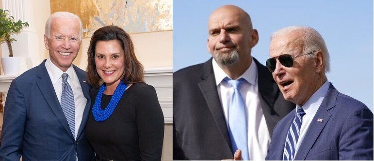 Click to enlarge biden whitmer biden fetterman