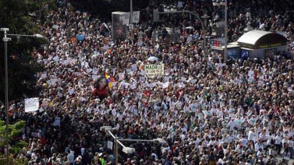 madrid protest