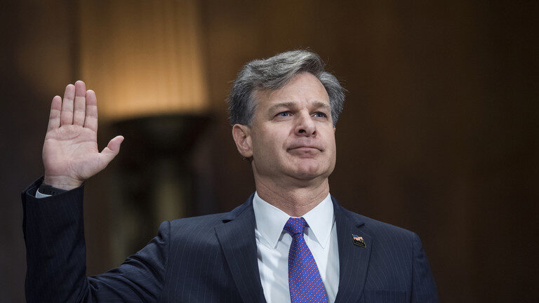 Click to enlarge Christopher Wray