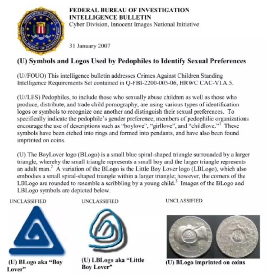 pedophile symbols