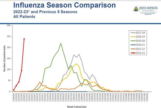 flu season comparison