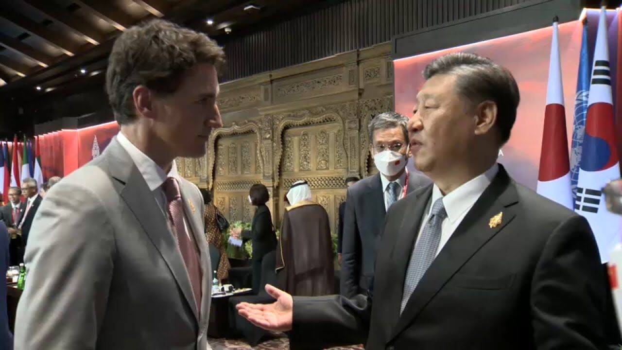 Xi Trudeau 2022 scold chastise