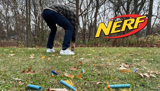 dad nerf darts holiday ad satire