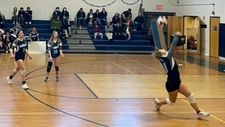 Blake Allen playing volleyball
