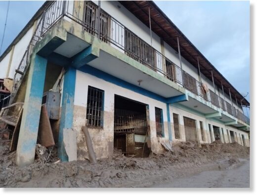 flood damages in Mérida State, Venezuela, November 2022.