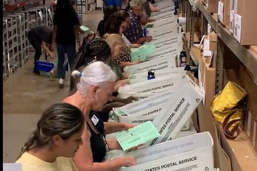Mail-in ballots  tabulated in Maricopa County, Arizona