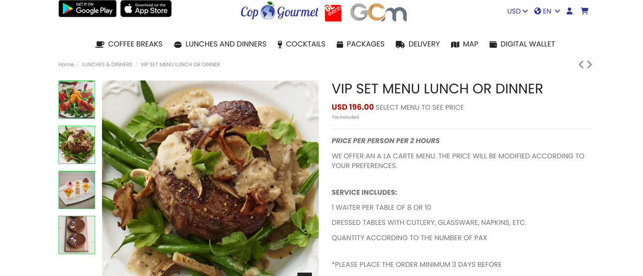 VIP Menu