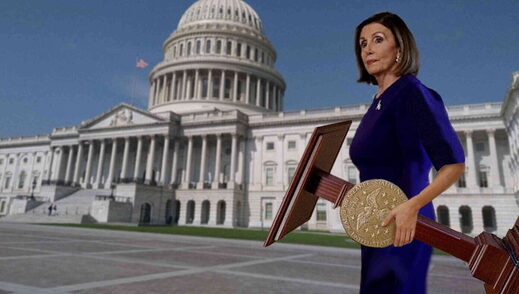 pelosi steals speaker podium satire