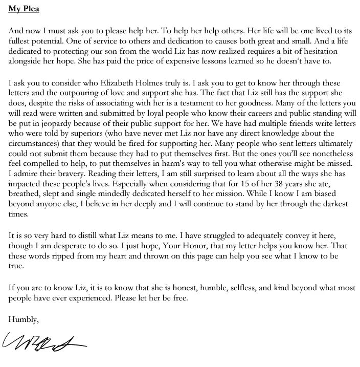 Click to enlarge cory booker plea Elizabeth Holmes