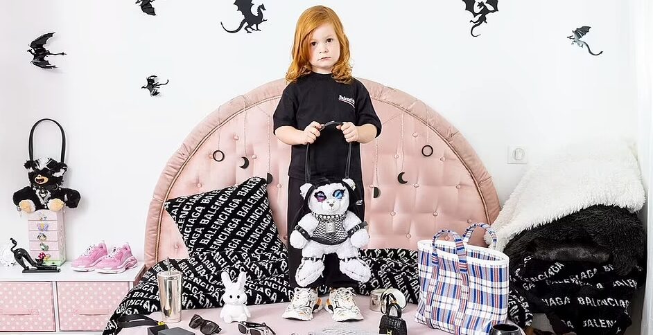 Click to enlarge Balenciaga child photoshoot bdsm pedophilia