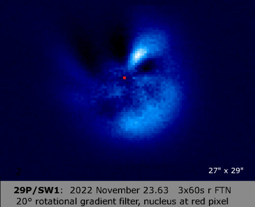 Click to enlarge comet 29P/Schwassmann-Wachmann