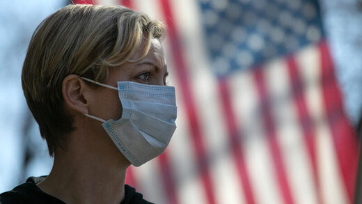 mask american flag