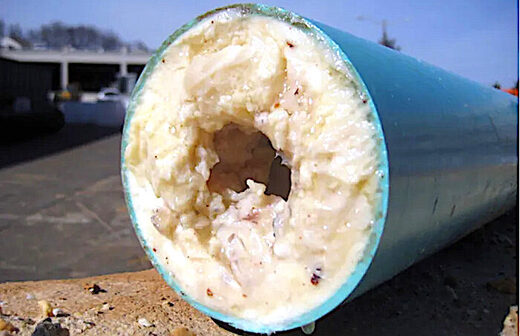 clogged pipe