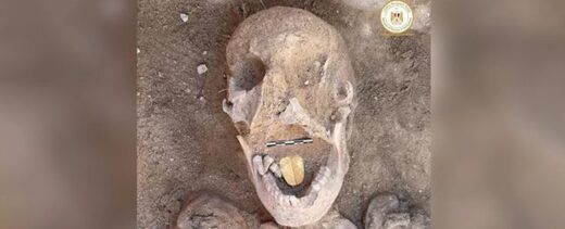 Mummies with golden tongues discovered in ancient Egyptian necropolis