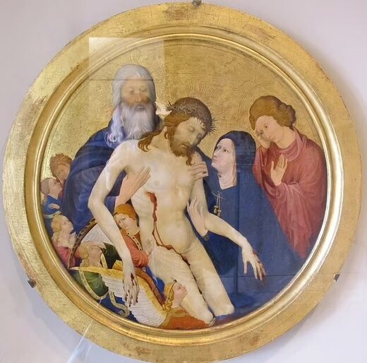 Pietà with the Holy Trinity by Jean Malouel