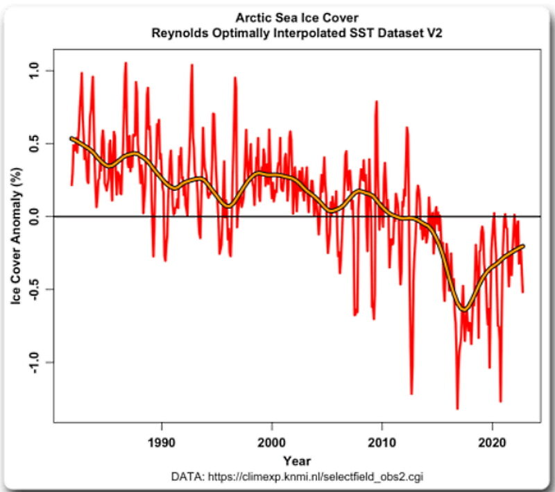 sattelite sea ice changes