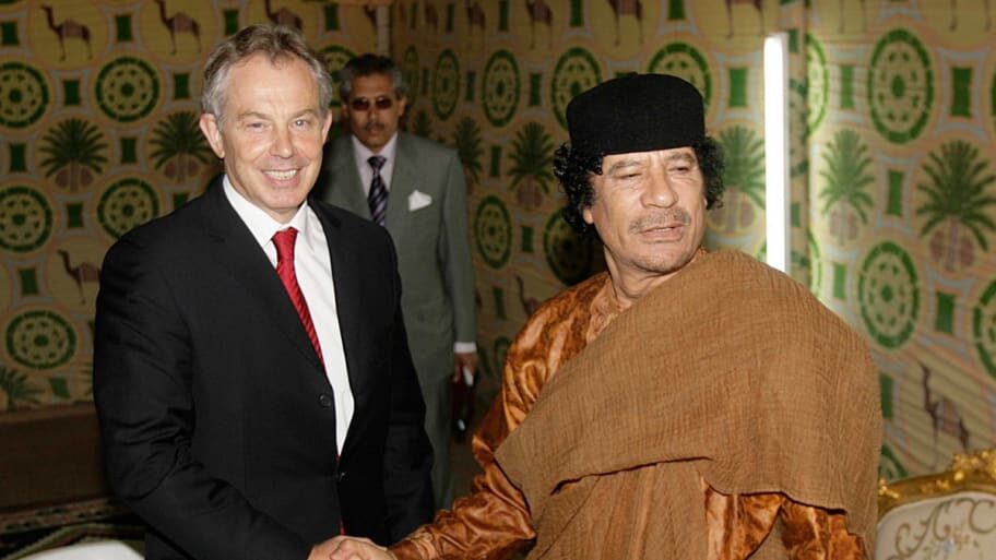 gaddafi blay libia britain oil