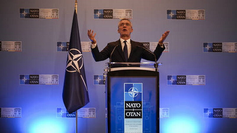 Click to enlarge NATO Secretary General Jens Stoltenberg