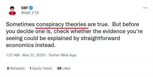 bankman fried conspiracy tweet ftx fraud