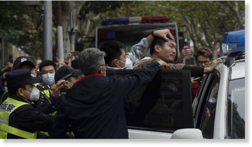 china protester