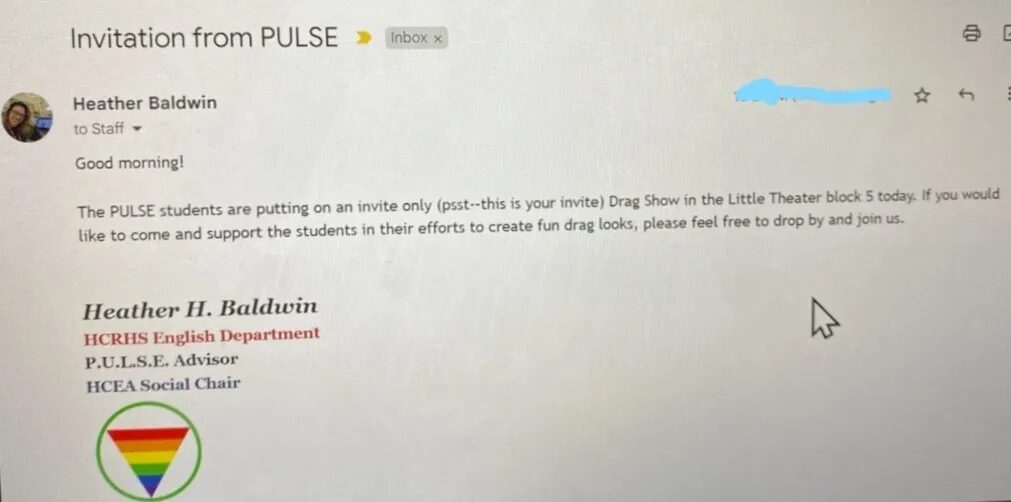 invitation only drag show underage students