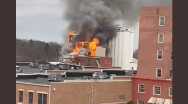 Click to enlarge food processing plant fire