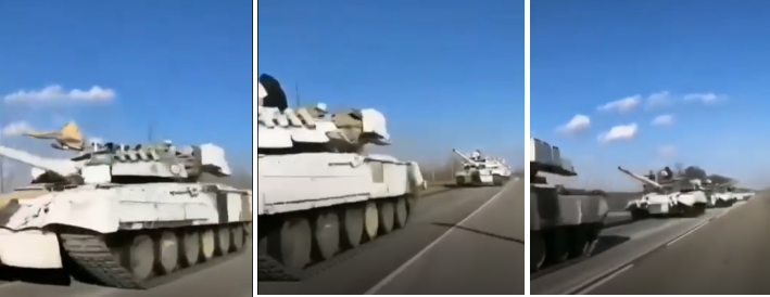 russian tanks ukraine winter camouflage