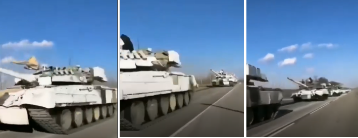 Click to enlarge russian tanks ukraine winter camouflage