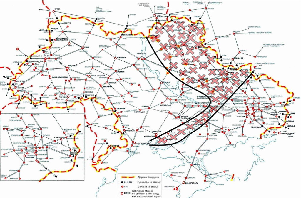 Click to enlarge ukraine map train stations