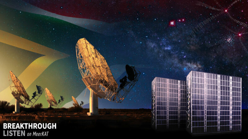 MeerKAT telescope in South Africa,