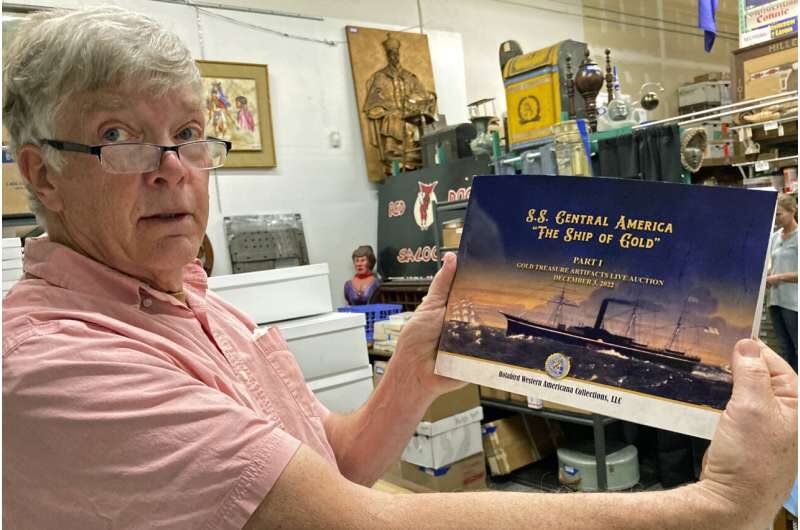 Click to enlarge shipwreck S.S. Central America catalog auction treasure